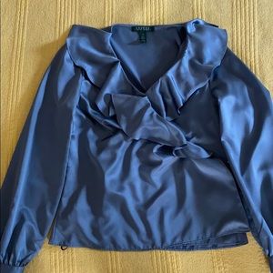 Lauren Ralph Lauren wrap long sleeves blouse